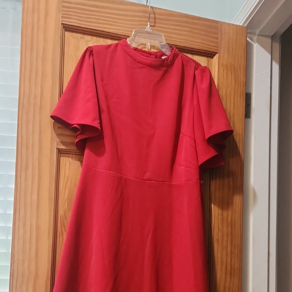 TCEC Vibrant Red Mini Dress